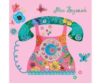 TELEPHONE greeting card, 1 pc.